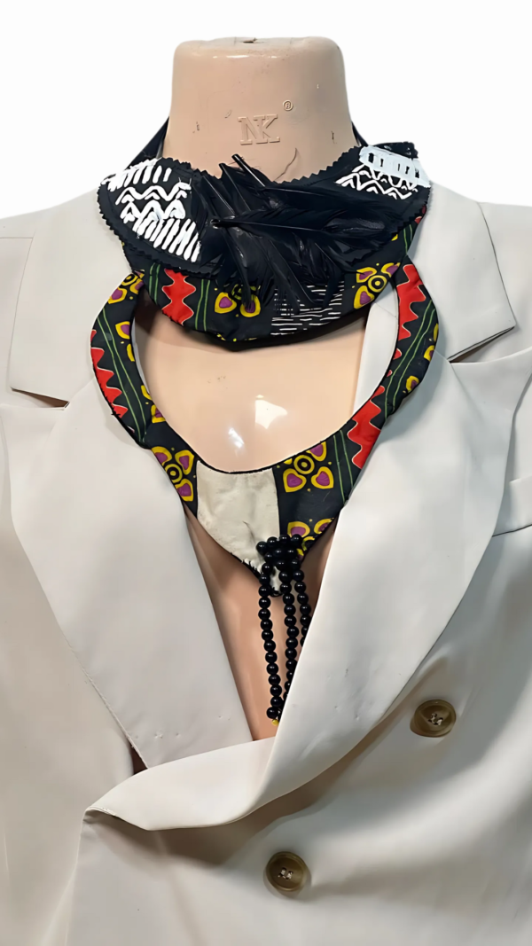 Ankara x Leather Necklace - Image 13