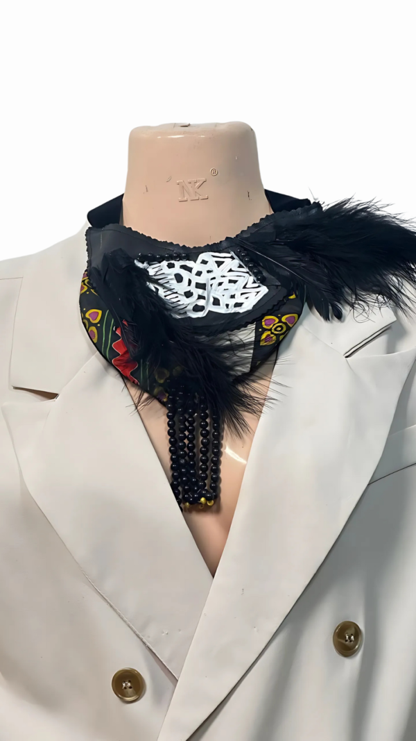 Ankara x Leather Necklace - Image 11