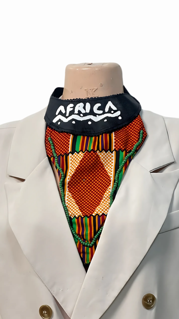 Ankara x Leather Necklace - Image 9