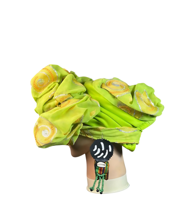 Ankara  X Leather Earrings - Image 2