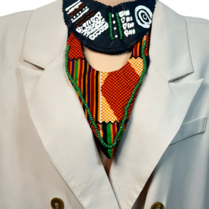 Ankara x Leather Necklace