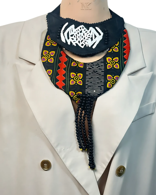 Ankara x Leather Necklace - Image 2