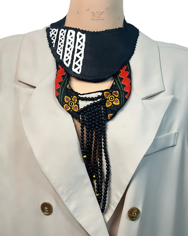 Ankara x Leather Necklace - Image 25