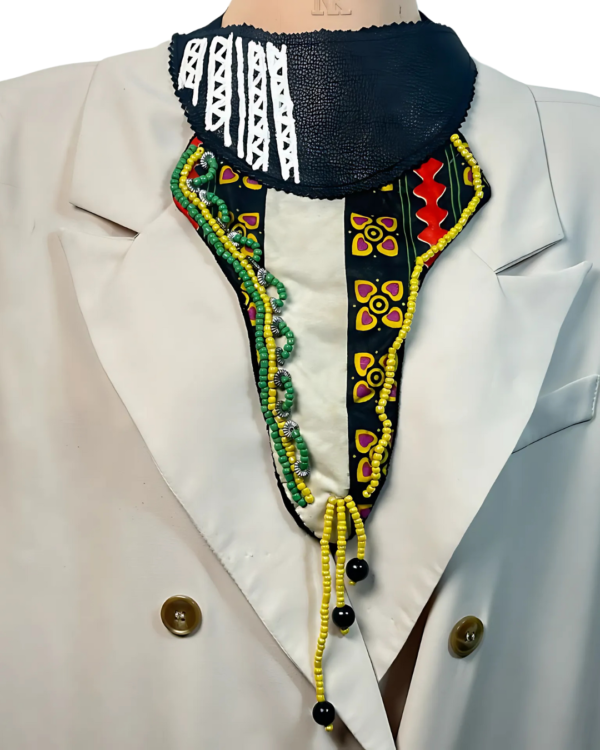 Ankara x Leather Necklace - Image 24