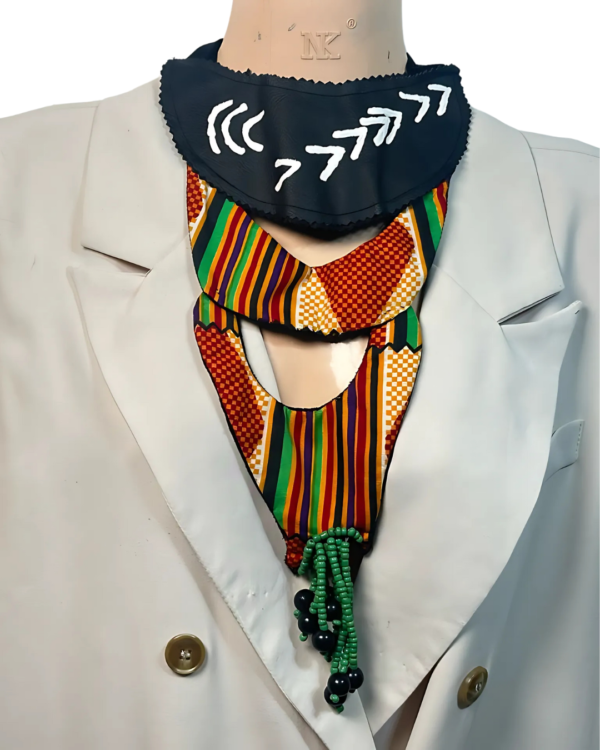 Ankara x Leather Necklace - Image 23