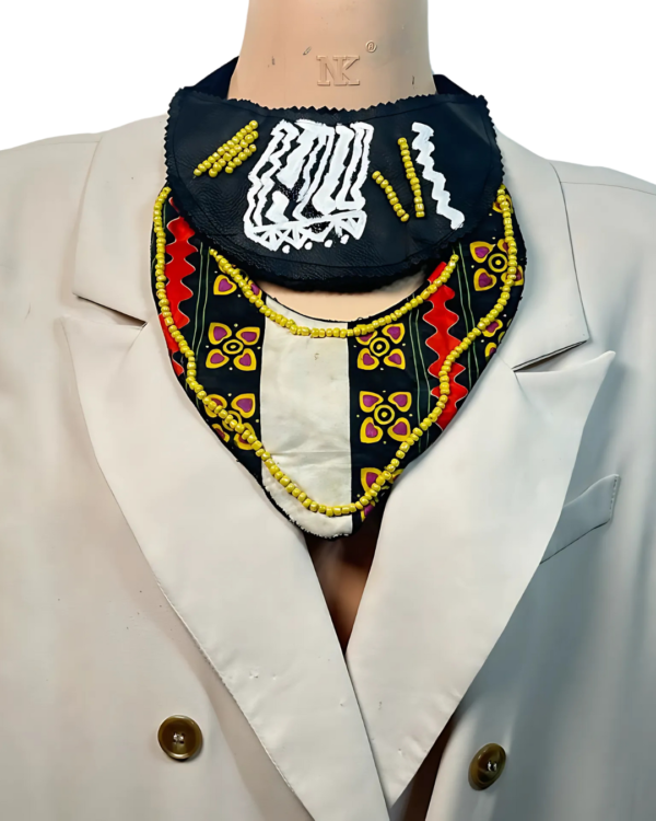 Ankara x Leather Necklace - Image 22