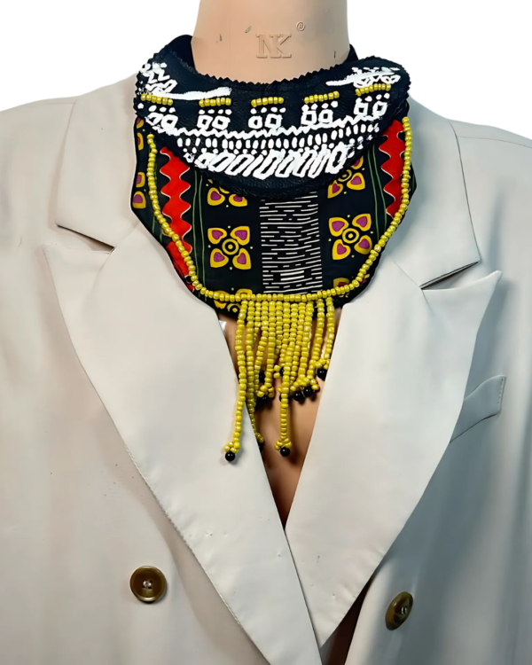 Ankara x Leather Necklace - Image 21