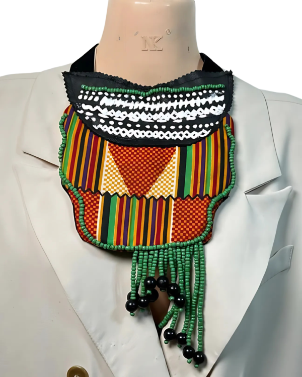 Ankara x Leather Necklace - Image 19