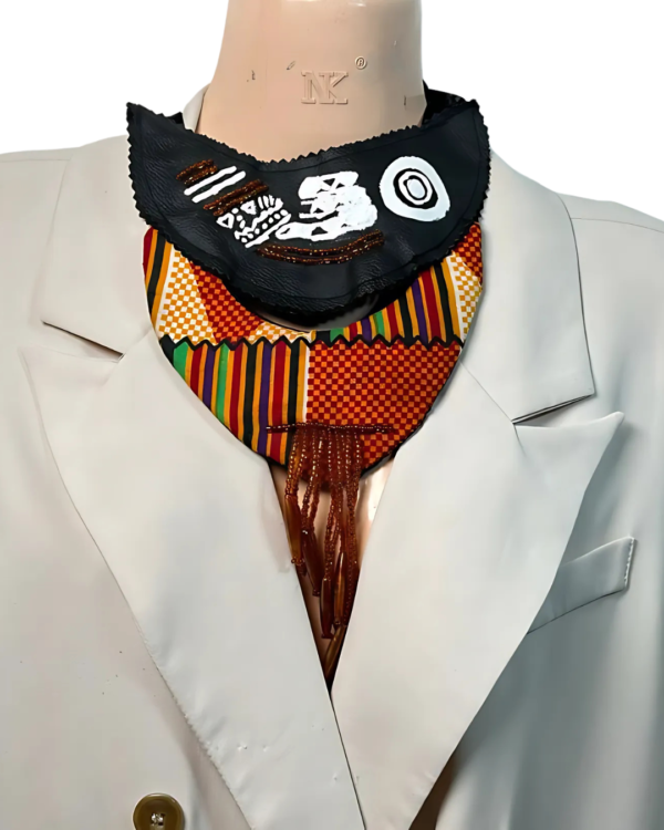 Ankara x Leather Necklace - Image 18
