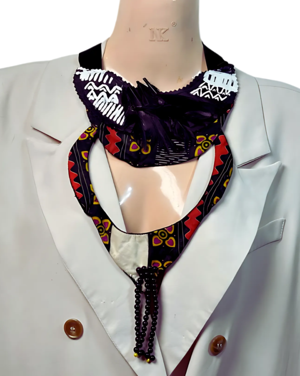 Ankara x Leather Necklace - Image 17
