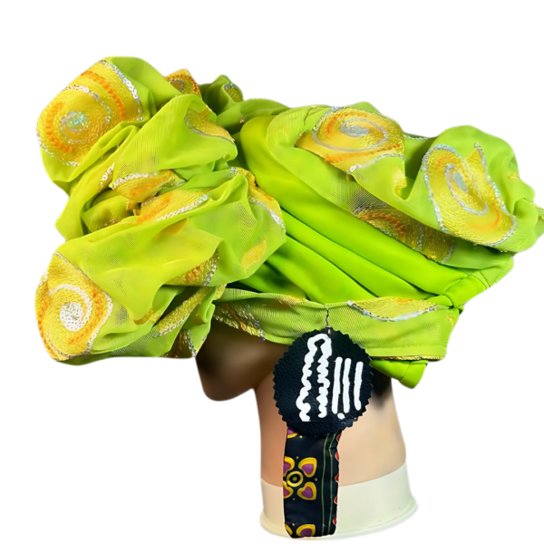 Ankara  X Leather Earrings - Image 4