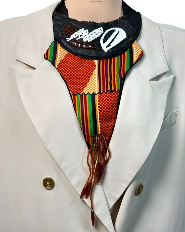 Ankara x Leather Necklace - Image 16
