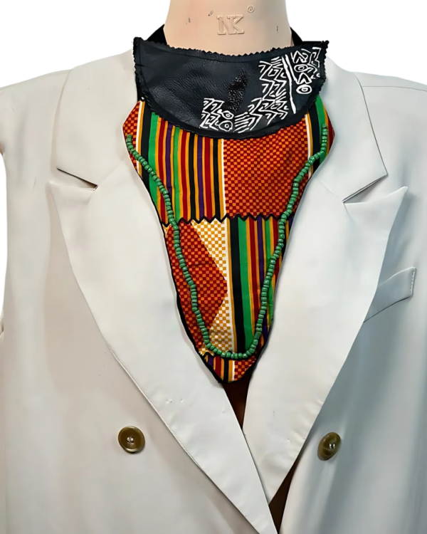 Ankara x Leather Necklace - Image 34