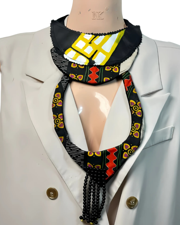 Ankara x Leather Necklace - Image 33