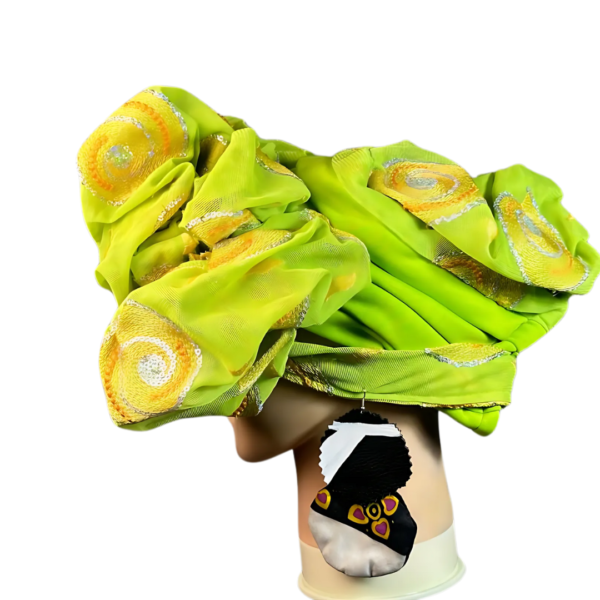 Ankara  X Leather Earrings - Image 5