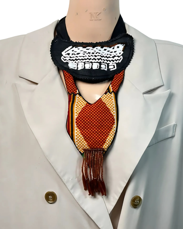 Ankara x Leather Necklace - Image 31