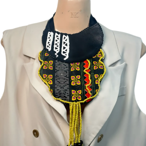 Ankara x Leather Necklace