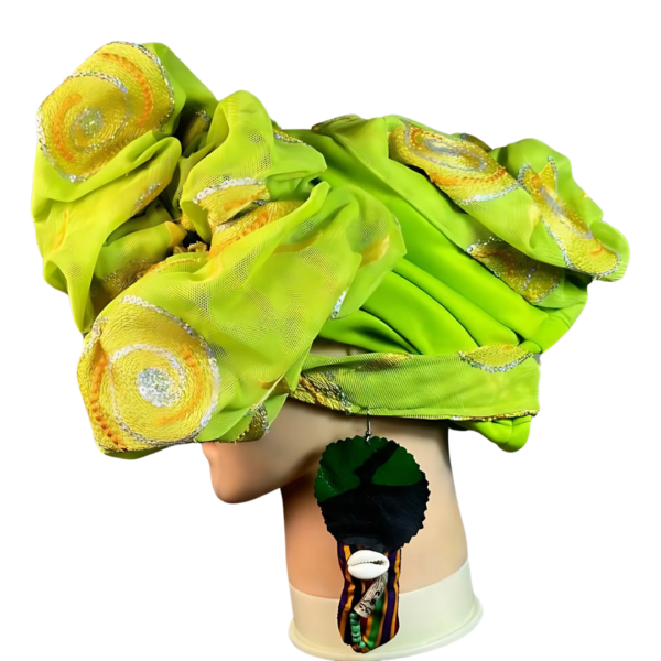 Ankara  X Leather Earrings - Image 9